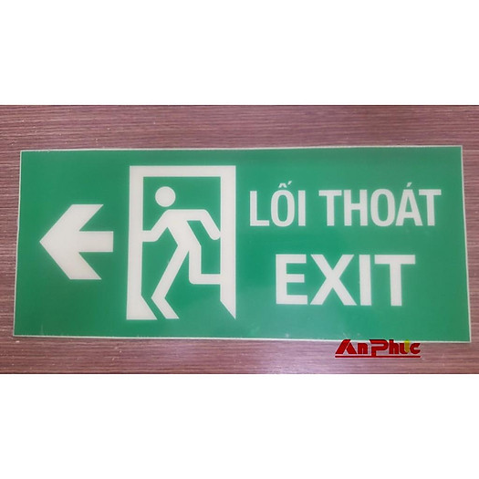 Biển báo Exit lối thoát hiểm dạ quang