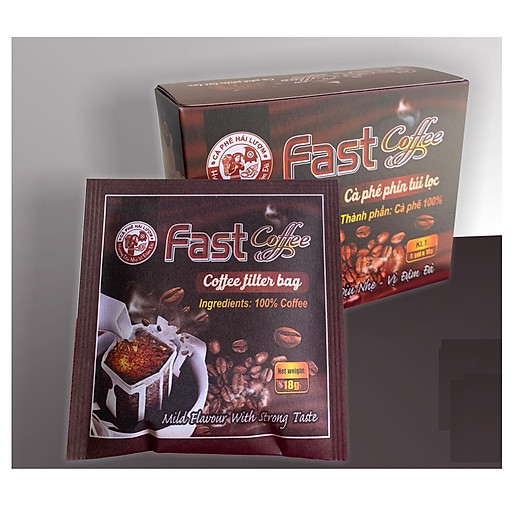 Cà phê Hái Lượm Fast Coffee dạng Túi lọc (Hộp 8 gói x 18g)