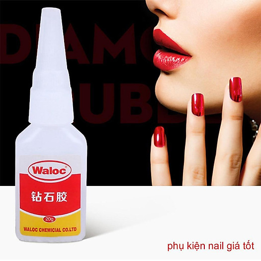 Keo bê tông, keo waloc gắn móng, đính đá siêu chắc (bộ gồm 2 chai)
