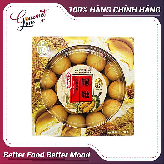 BÁNH ĐÀI LOAN NHÂN DỨA VÀ SẦU RIÊNG 470G