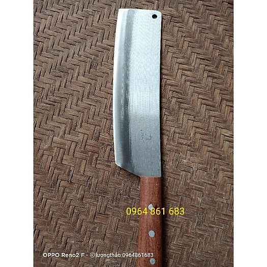 Dao chặt thịt gà vịt thép trắng không rỉ siêu sắc