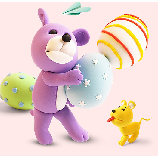 Đất sét nặn cao cấp không bao giờ hỏng Polymer Clay hộp 24 màu 1kilogram