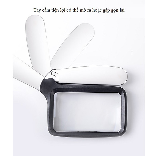 Kính lúp hình chữ nhật ( Tặng nút kẹp giữ dây điện )