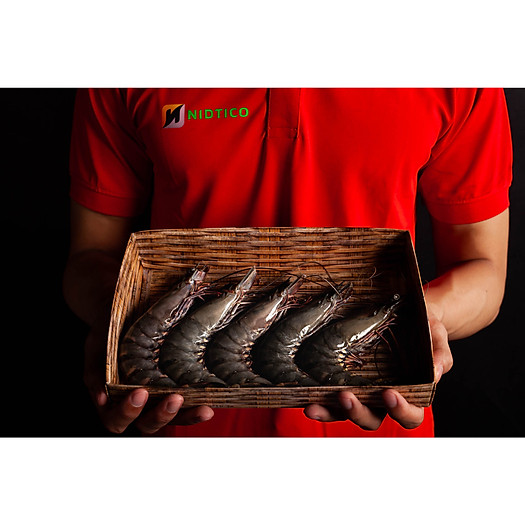 Tôm sú Oxy tư nhiên NIDTICO - Đông IQF (41-50 con/kg)