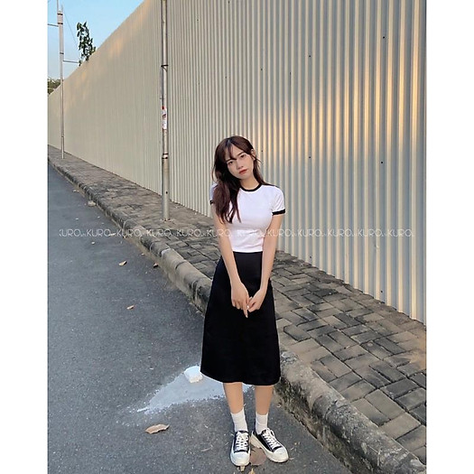 Váy suông qua gối