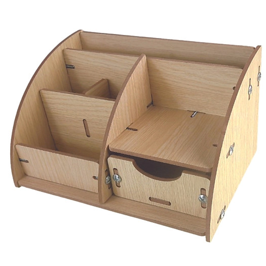 Kệ văn phòng phẩm, hộp cắm bút để bàn kệ đựng bút nhiều ngăn - MO12