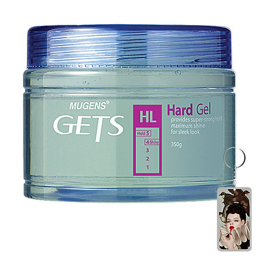 Gel đặc cứng Mugens Super Hair Gel Hàn Quốc 330ml + Móc khóa Gel, sáp