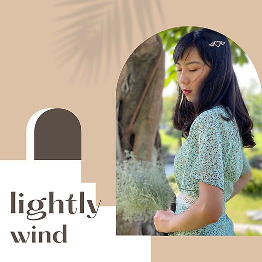 Đầm hoa nhỏ nhấn ren eo - UnderOver