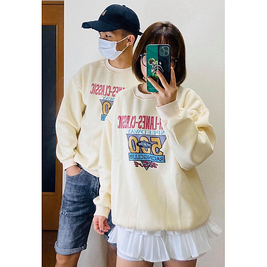 Áo Sweater form rộng cho nữ freesize dưới 65kg cao cấp