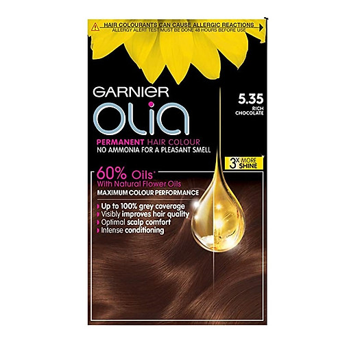 Thuốc nhuộm tóc Garnier Olia Permanent Hair Color - 5.35 Rich Chocolate -  Thuốc nhuộm tóc | TheFaceHolic.com