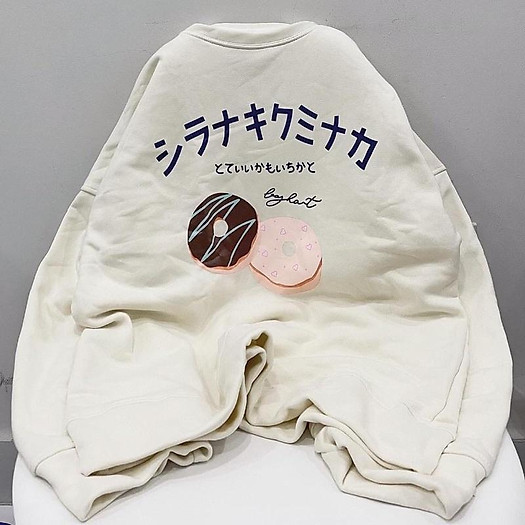Áo sweater nỉ Donut unisex