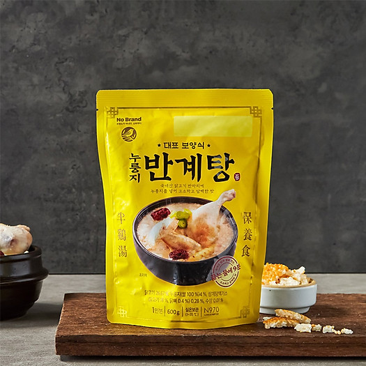 Cháo Gà Hầm Sâm Nửa Con No Brand Hàn Quốc Gói 600g