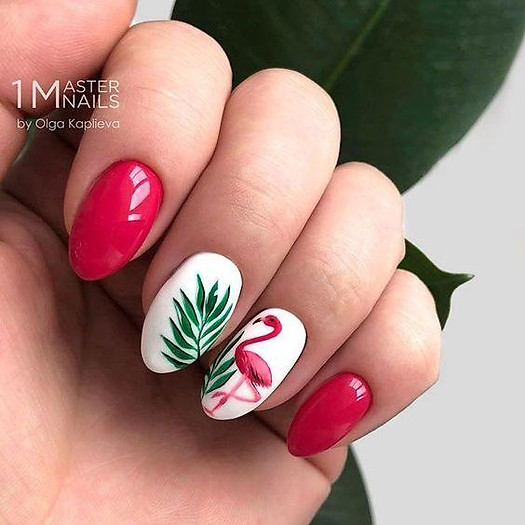 Sticker nails hồng hạc - hình dán móng 3D - Miếng dán trang trí móng | TheFaceHolic.com
