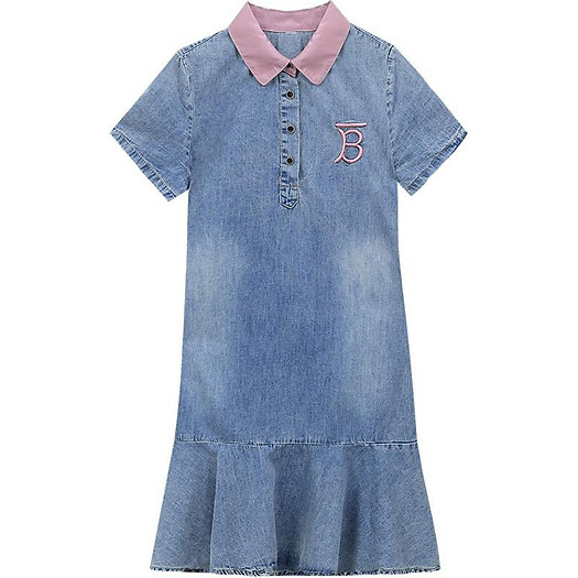 Đầm Jean Cổ Hồng Sơ Mi Đuôi Cá - TP1823