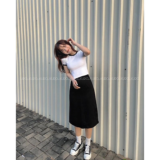 Váy suông qua gối