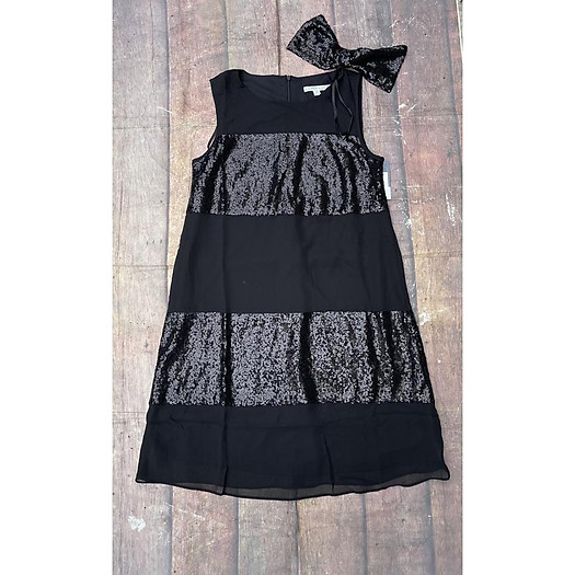 ĐẦM ĐEN SEQUIN DỰ TIỆC SANG TRỌNG XUẤT KHẨU