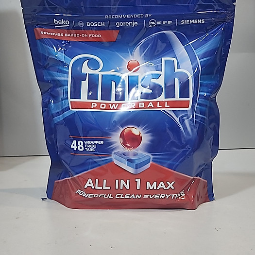 Túi 80 viên rửa chén Finish All In 1 Max Dishwasher Tablets Lemon QT025452 hương chanh Nước