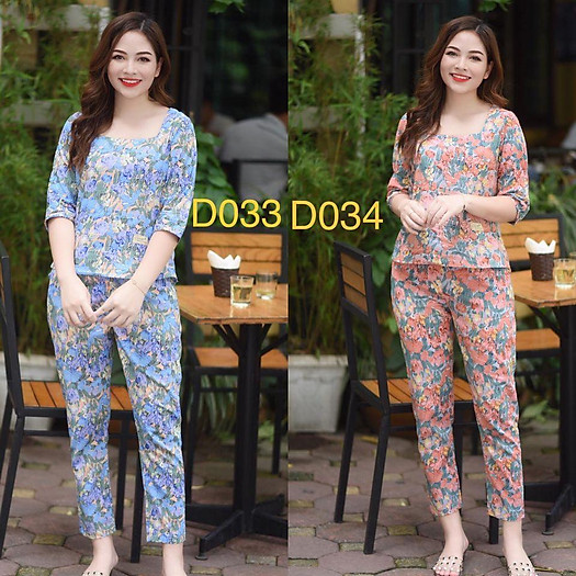 bộ lửng mặc nhà, quần áo nữ dài xinh xắn