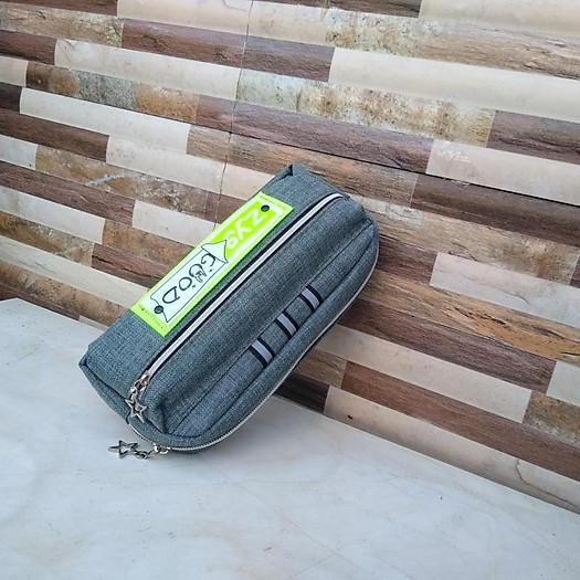 Bóp viết đựng bút vải, da phong cách nam cho bé trai