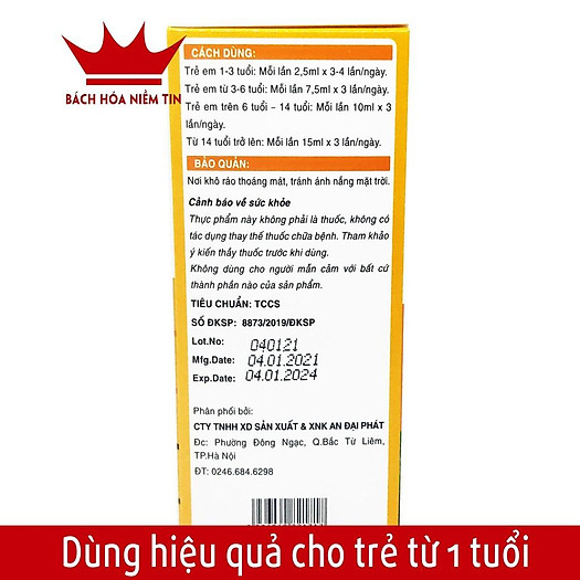 Cao ho Kha Tử Thần Cường Phế Thiên Môn Cao Lá Thường Xuân Horituss- giảm ho, tiêu đờm, bổ phổi - thành phần thảo dược an toàn cho trẻ từ 1 tuổi - Hộp 100ml