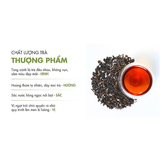 Trà Đen Viên B471 Dotea 500g/ 100g - Chát Đặc Ngọt Hậu Hương Thơm Nồng Đượm