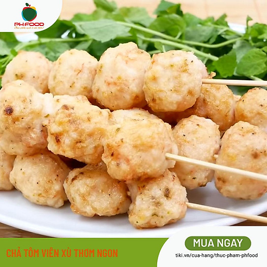 Chả Tôm Viên Chiên Xù - 1Kg 2 Khay - Hút Chân Không