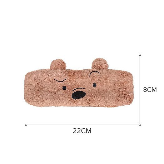 Băng đô cài tóc Băng đô tóc Phụ kiện tóc băng đô rửa mặt MINISO x WE BARE BEARS Vòng quấn đầu đáng yêu