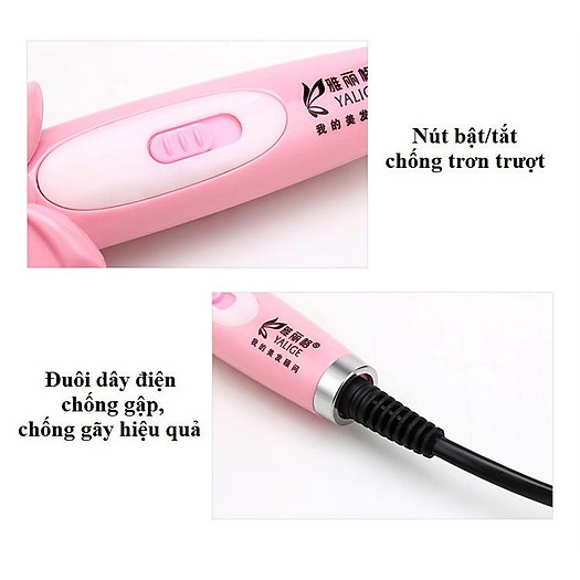 Máy là tóc dạng lược có nơ ( YALIGE) uốn tóc cấp tốc, mái tóc bồng bềnh xinh xắn