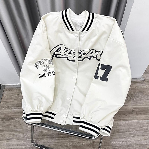 Áo khoác bomber đen trắng - (ah) FLNN 213