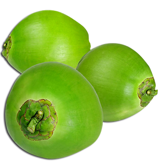 Dừa xiêm xanh Bến Tre gọt sẵn - 1 quả