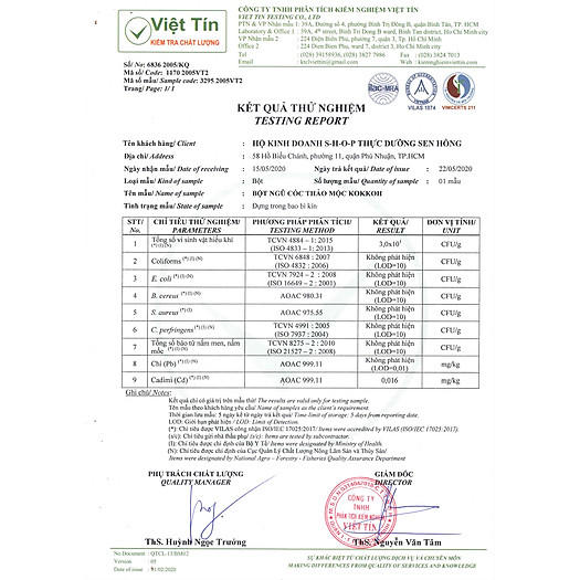 Bột ngũ cốc thảo mộc Kokkoh (1Kg) Rang xay theo phương pháp thực dưỡng Ohsawa