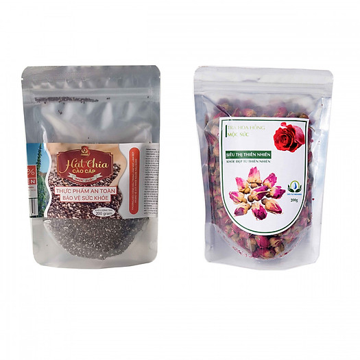 Combo 2 Trà Hoa Hồng - Hạt Chia
