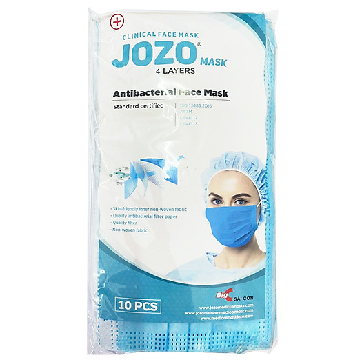 Khẩu trang y tế kháng khuẩn JOZO BigC Saigon mẫu mới