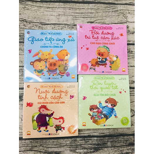 Trọn Bộ Sách Mẹ Kể Con Nghe - Rèn Luyện Thói Quen Tốt+Nuôi Dưỡng Tính Cách+Giao Tiếp Ứng Xử+Bồi Dưỡng Trí Tuệ Cảm Xúc Tặng Kèm Bộ Thẻ Flash Card theo chủ đề