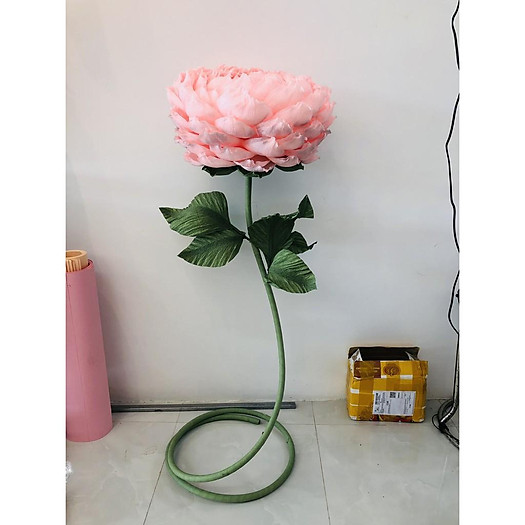 Trụ hoa giấy trang trí spa, trang trí backdrop Guydecor TH005