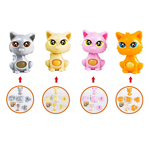 Kẹo dẻo đồ chơi xếp hình 4D hộp 35 - 40g, chất lượng quôc tế, đồ 