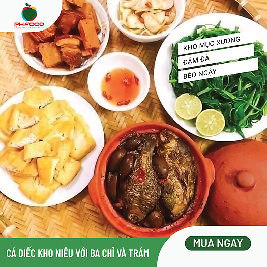 Cá Diếc Kho Niêu Với Ba Chỉ Và Trám - 1 Niêu