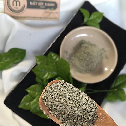 Bột Đất Sét Xanh đắp mặt nguyên chất từ thiên nhiên 100ml handmade