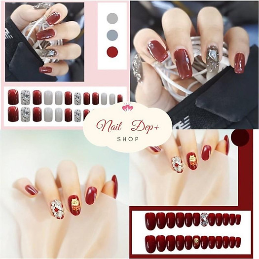 TOP 35+ mẫu nail trắng đính đá cực đẹp sang chảnh