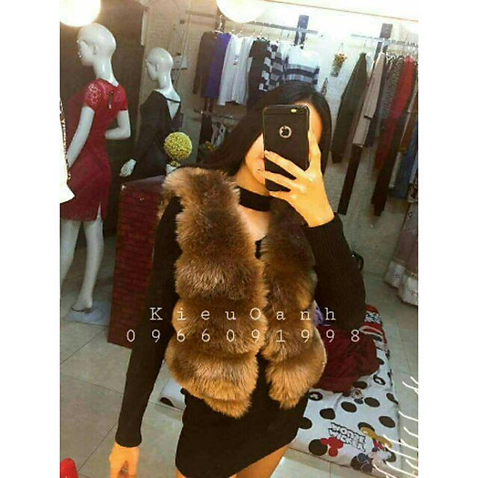 Áo gile lông sang chảnh