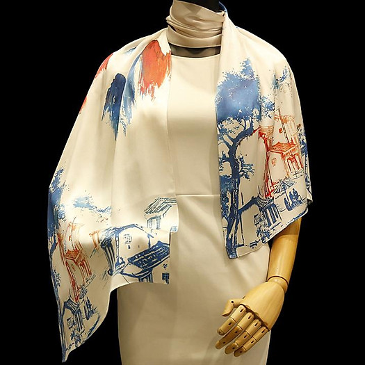 Khăn lụa dài Phố cổ Hội An