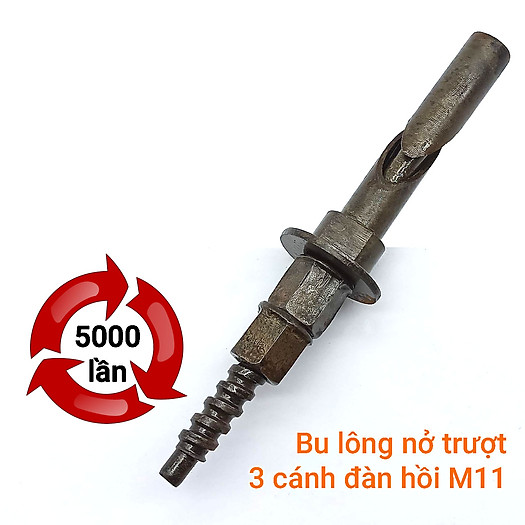 Bu lông nở trượt M11 tái sử dụng 5000 lần