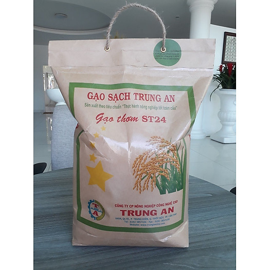 Gạo thơm ST24 [Trung An] - Đạt tiêu chuẩn Global GAP - Túi 5kg