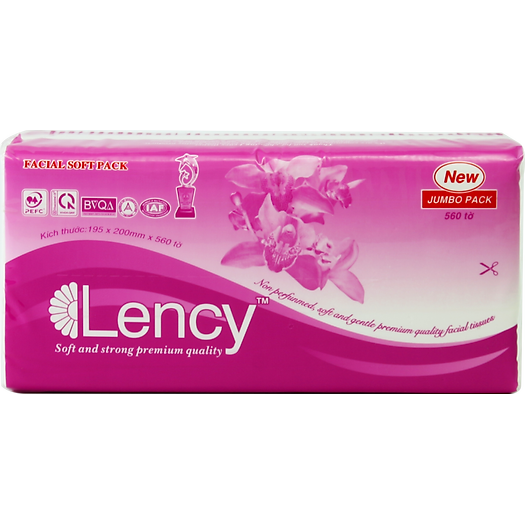 Combo 3 gói khăn giấy lụa Lency 180 tờ 3 lớp