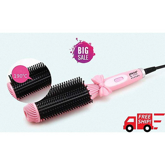 Máy là tóc dạng lược có nơ ( YALIGE) uốn tóc cấp tốc, mái tóc bồng bềnh xinh xắn
