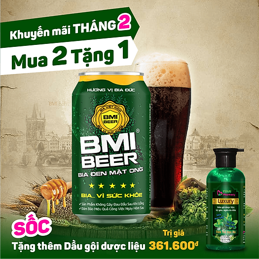 Bia BMI Thùng 20 lon 330ml