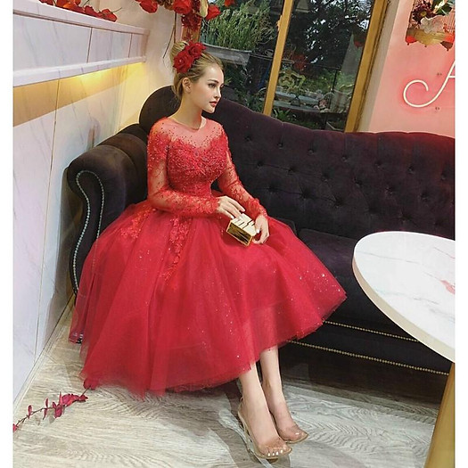 Đầm công chúa trễ vai siêu xinh