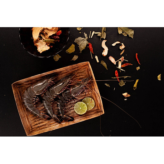 Tôm sú Oxy tư nhiên NIDTICO - Đông IQF (41-50 con/kg)