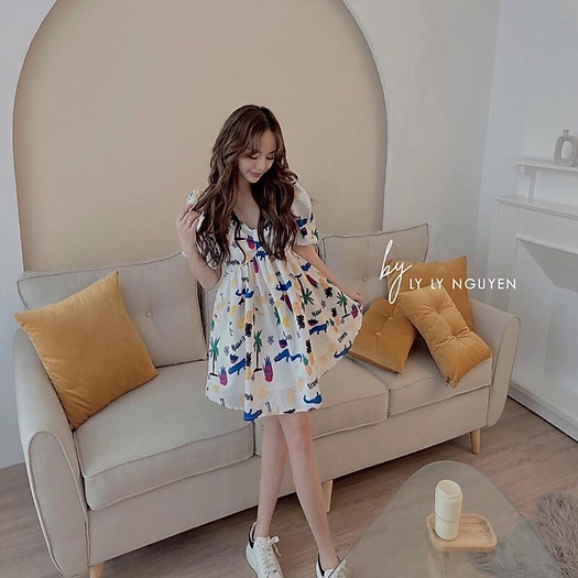 váy hoa babydoll siêu xinh shop sun soc