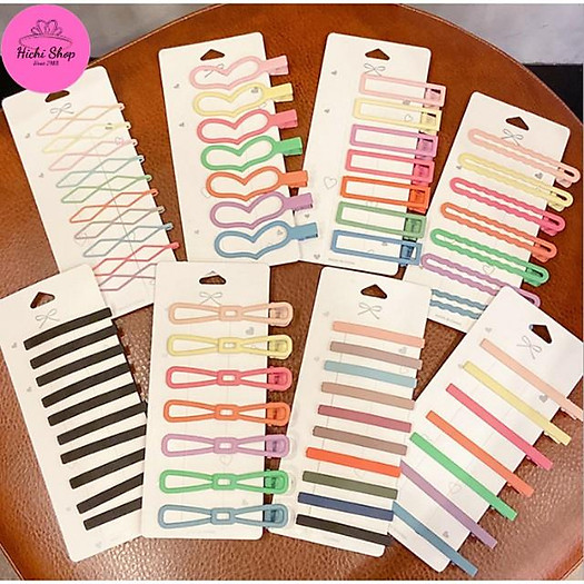 Ghim Cài Tóc Nhiều Màu, Kẹp Tóc Đen Cho Chị Em